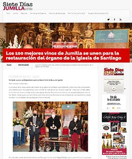 Noticia aparecida en el periódico Siete Días Jumilla